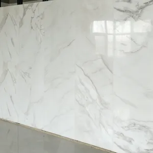 PVC Marble Sheet With UV Coating For Bathroom Or TV Wall Decoration high quality